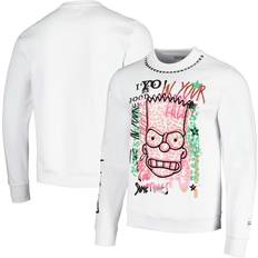 Clothing Unisex Freeze Max White The Simpsons Polished Punk Bart Pullover Sweatshirt