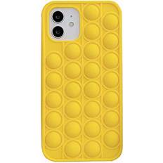 Mobile Phone Covers Fidget Toys Phone Case,Push Pop Bubble Protecive Case, Silicone Soft Case for iPhone7, 8, 7P, 8P, X, XS, XS Max, XR, 11, 11pro, 11pro Max, 12mini, 12, 12Pro, 12Pro Max Yellow,iPhone 11 pro