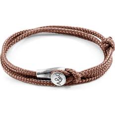 Copper Bracelets Anchor & Crew Copper Pink Dundee Silver and Rope Bracelet