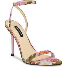 Nine West Pink Heeled Sandals Nine West Reina Sandal Women's Light Heels Sandals Ankle Strap Stiletto