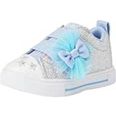 Skechers Mädchen Twinkle Toes Silberne Synthetik-Blautöne