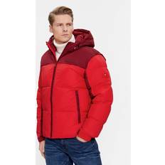 Tommy Hilfiger TH Warm Hooded New York Puffer Jacket FIREWORKS