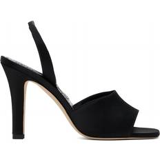 Black - Men Heeled Sandals Manolo Blahnik Clotilde Silk Slingback Sandals