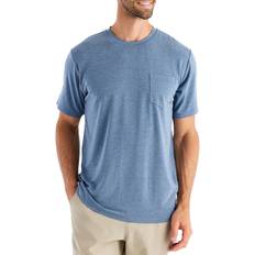 Bamboo Tops Free Fly Men's Bamboo Pocket T-Shirt, XXL, Blue