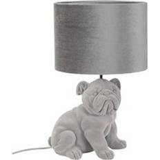 ValueLights Velvet Bulldog Table Lamp