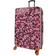 Infinity Leather Hardshell Cabinekoffer Robuuste ABS-Bagagereistas 8 Wielen Roze XL