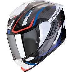 Motorcykelutrustning Scorpion Exo-1400 Evo II Air Accord Helmet - Black/Blue/White