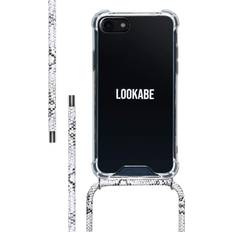 Halskæde mobiltelefon tilbehør Lookabe LOOKABE Bagsidecover til mobiltelefon halskæde plastik Slangeskinds-farve for Apple iPhone 7/8