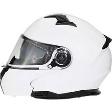 Viper Motorrad klapphelm rsv345 modularer motorradhelm mit sonnenblende ece acu Weiß