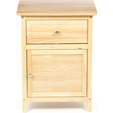 Bed Bath & Beyond Natural Wood Finish 1-Drawer Bedside Table