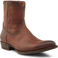 Men's Austin Inside zip Boots Cognac Leather