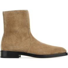 Beige - Herre Ankelstøvletter Ferragamo Cappuccino Suede Gerald Ankle Boots