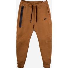 Brown - Men Pants Nike Men's Sportswear Tech Fleece Joggers - Light British Tan/Black