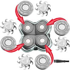 MAWAER 4pcs Head Shaver Replacement blades for Skull Shaver Pitbull 4 head series and 3 head series