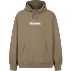 Supreme Tøj Supreme Box Logo Hoodie "FW 23- Dark Sand"