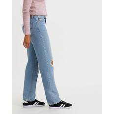 Blue Jeans Levi's Women's Mid-Rise '94 Baggy Jeans Caution Hot Pants