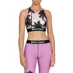 Palm Angels Dame Undertøj Palm Angels Pink Sunset logo sports bra multicoloured