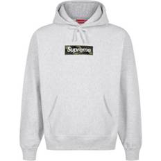 Supreme Box Logo Hooded Sweatshirt - Ash Grey