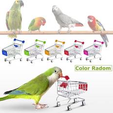 Metal Mini Shopping Cart Pet Bird Parrot