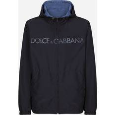 Dolce & Gabbana Clothing Dolce & Gabbana Reversible jacket with hood navy_blue