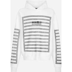 Dolce & Gabbana Men Sweaters Dolce & Gabbana Off-White Printed Hoodie