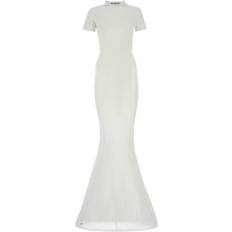 Balenciaga Vestidos Balenciaga White Stretch Cotton Long Dress