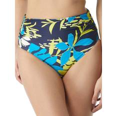 3XL - Women Bikini Bottoms Coco Reef Sea Garden Impulse Fold-Over High-Waist Bikini Bottom Sea Garden