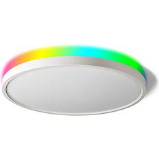 Ceiling Flush Lights TALOYA Smart White Ceiling Flush Light 12"