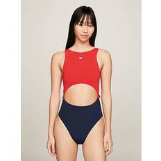 XL Swimsuits Tommy Hilfiger Heritage Knot Cutout One-Piece Swimsuit HOT HEAT