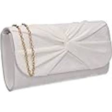 White Clutches SwankySwans Women's Louise Clutch Bag, One Size