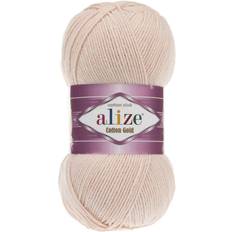 Gold Yarn Alize 55% Cotton 45% Acrylic Alize Cotton Gold Yarn 1 Skein/Ball 100 gr 360 yds 382-Nude