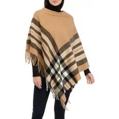 Capes & Ponchos Fraas V Women's Exploded Plaid Fringed Poncho