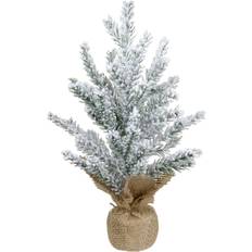 Christmas Trees Northlight Flocked Mini Pine Slim Jute Christmas Tree