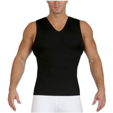 Instaslim Insta Slim Men's Compression Sleeveless V-Neck T-Shirt Black