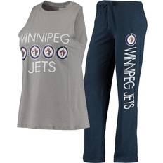 Concepts Sport Women's Gray, Navy Winnipeg Jets Meter Tank Top and Pants Sleep Set Gray, Navy