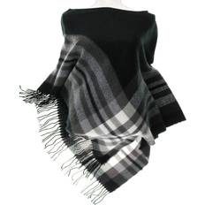 Black - Women Capes & Ponchos Fraas V Women's Exploded Plaid Fringed Poncho, Black