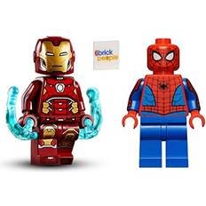 LEGO Superheroes: Iron Man and Spiderman Peter Parker and Tony Stark Minifigure