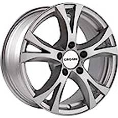 Car Rims Carmani Carmani CA97517P42KS bultcirkel 5,00 x 115,00 offset 42 nav centrering 70,30 design 9 konkurrens, kristallsilver