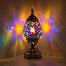 Lighting N/C NC Mosaic Egg Shaped Moroccan Table Lamp