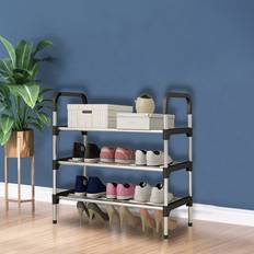 Stackable Shoe Racks Rebrilliant 3 Tier -12 Shoe Rack