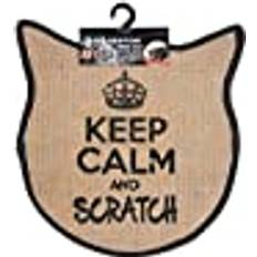 Wouapy Kratzmatte Katzen Sisal & Trend Aufschrift Keep Calm