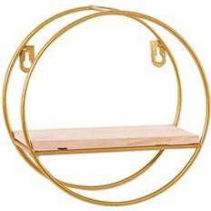 Gold Wall Shelves LivingAndHome Luxury Gold Wall Shelf