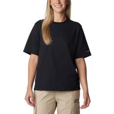 Columbia Dame T-skjorter Columbia Alpine Way Graphic S/S W Black/Branded Størrelse XS