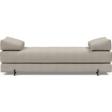 Innovation Living Muebles Innovation Living Sigmund Indu Schlafsofa 200 x 84 cm 579 Kenya Gravel Gestell Stahl Schwarz Matt Lackiert