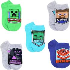 Minecraft Children's Clothing Minecraft Boy's Pack Character Socks, Green/Heather