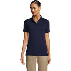 Lands' End 3XL Polo Shirts Lands' End Lands' End School Uniform Women's Short Sleeve Interlock Polo Shirt Classic Navy