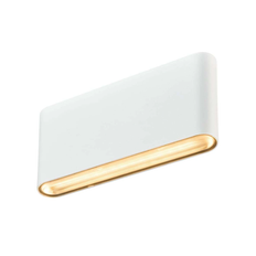 SLV Exterior Ovalado Up/down CCT 17.5 cm Blanco Aplique de Pared 17.5cm