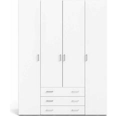 Furniture To Go Space White Wardrobe 154x200.4cm