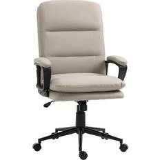 Black Office Chairs Vinsetto Ergonomic Computer Desk Light Grey Office Chair 118cm