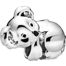 Smykker Pandora Koala Charm - Silver/Transparent
